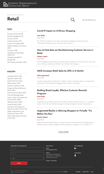 IUCG Search Page Design
