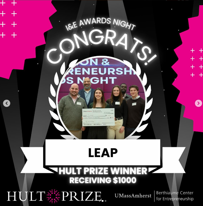 Hult Prize instagram post of us winning second place